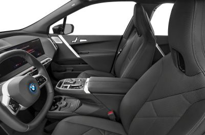 Digital cockpit and premium front seats in electric SUV interior