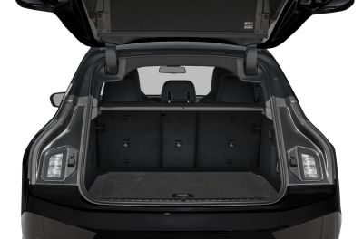 Open trunk with spacious cargo area and modern rear lights