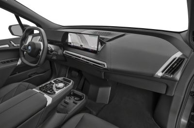 Modern digital dashboard and sleek center console with multifunction steering wheel