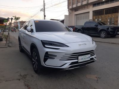 Sleek front fascia and modern LED headlights of an electric SUV