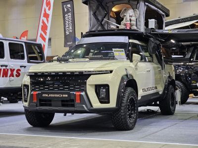 2025 KGM Musso EV 3/4 front-left view