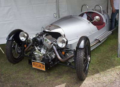 2012 Morgan 3 Wheeler 3/4 front-left view