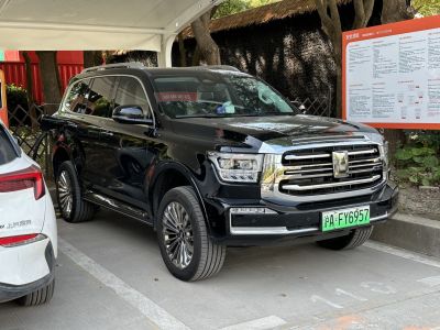 SUV with prominent chrome grille and LED headlights