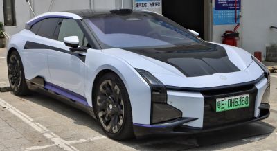 Sharp LED headlights and aerodynamic sleek body design
