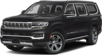 Front and side view of black SUV with LED headlights and alloy wheels