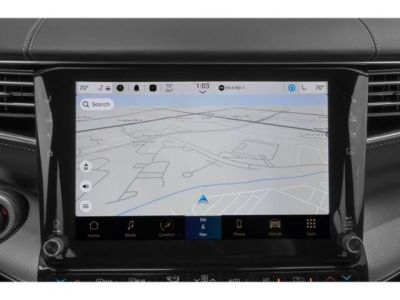 Touchscreen navigation display with digital map interface