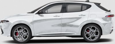 Side profile of a modern SUV with distinctive alloy wheels and aerodynamic shape
