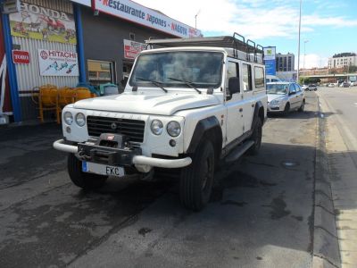 Boxy 4x4 SUV with front winch and roof rack