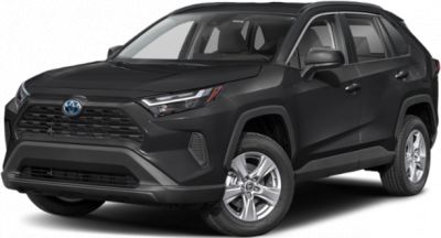 Front angled view of black SUV with sharp LED headlights and alloy wheels