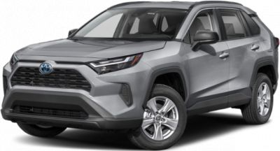 Front view of SUV with LED headlights and alloy wheels