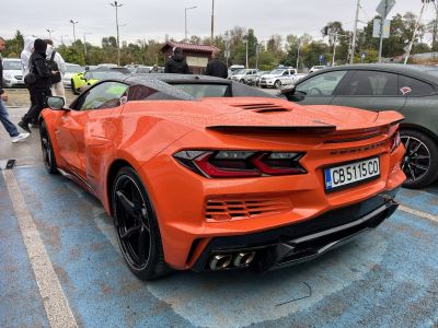 Aggressive rear design with quad exhaust and taillights