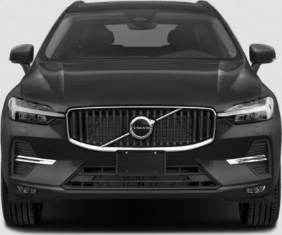 Front grille and LED headlights of a modern SUV facelift