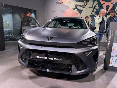 Matte-finished front fascia with sharp LED headlights and distinctive grille