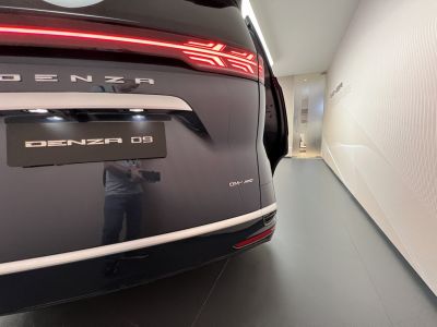 Rear LED tail lights and DM-i AWD badge on a vehicle.