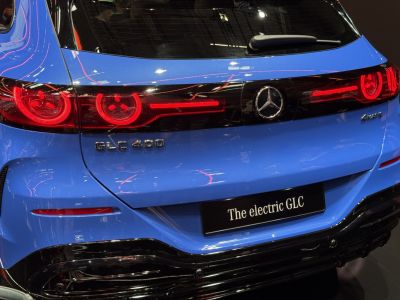 Electric SUV rear with LED taillights and badges