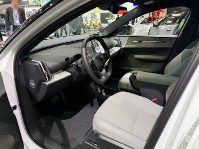 Modern interior with digital display and premium seats