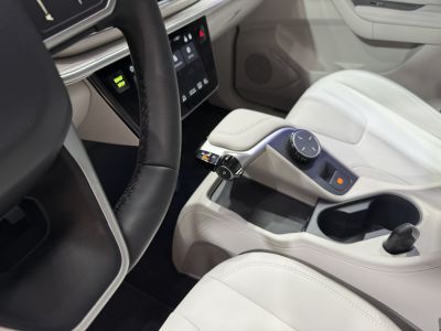 Modern center console and steering wheel with controls