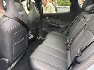 Spacious rear leather seats with modern and elegant design