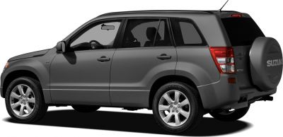 Side profile of SUV with spare tire on rear door