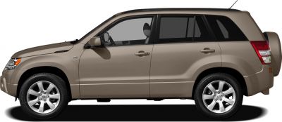 Side profile of 5-door SUV with alloy wheels and spare tire cover