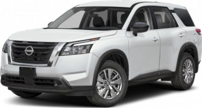 Front three-quarter view of modern SUV with LED headlights and updated grille