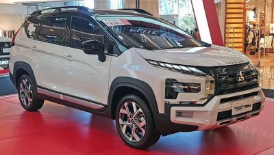 Modern SUV front view with LED headlights and alloy wheels