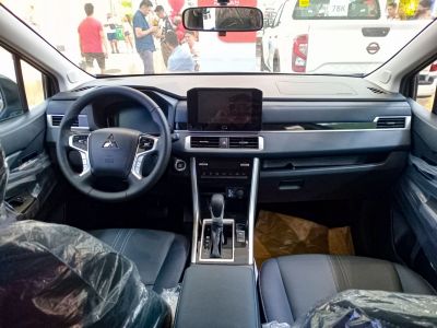 Interior dashboard and steering wheel of a modern vehicle
