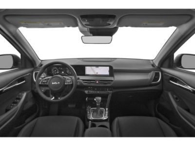 Modern dashboard with digital gauge cluster and infotainment screen