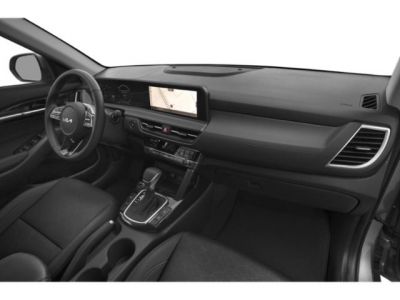 Modern dashboard with touchscreen infotainment and center console layout