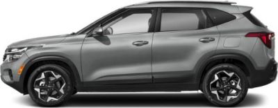 Side profile with sharp body lines and alloy wheels