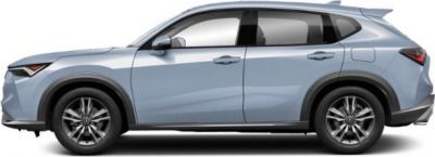 Side profile of a modern SUV with sleek lines and aerodynamic shape