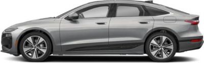 Side profile of sleek electric sportback with alloy wheels