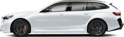 White 2025 performance touring wagon side profile with black wheels
