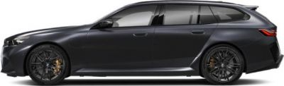 Black touring wagon with aerodynamic profile and sporty alloy wheels