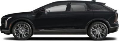 Side profile of a sleek, modern electric SUV with aerodynamic design.