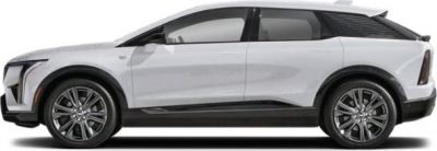 Side profile of a sleek electric SUV with aerodynamic lines and alloy wheels