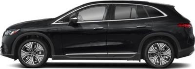 Side profile of electric SUV with aerodynamic design and alloy wheels