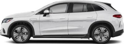 Aerodynamic electric luxury SUV side profile with modern wheel rims