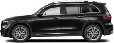 Side profile view of a sleek modern SUV with alloy wheels