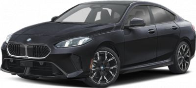 Sleek front and side profile with sporty wheels on a modern coupe