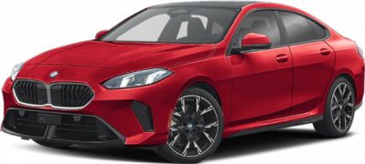 Sleek red 4-door sedan with modern grille and sporty aerodynamic lines