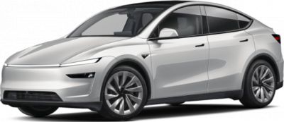 Sleek electric SUV with aerodynamic design and LED headlights