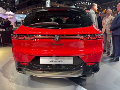 Rear view featuring LED taillights and dual exhaust outlets
