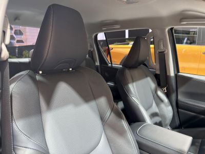 Leather interior seats and armrest in a double cab pickup