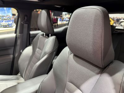 Premium ergonomic front seats with detailed stitching