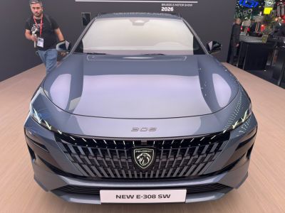 Front view with sleek grille and modern headlights
