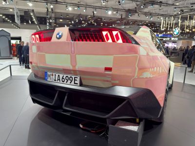 Futuristic rear design with LED taillights and bold contours