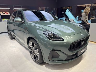 Front grille and headlights of a sleek SUV