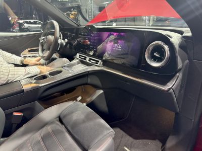 Digital dashboard and luxury interior with carbon fiber trim