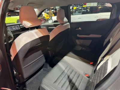 Two-tone fabric rear seats with spacious legroom in compact SUV